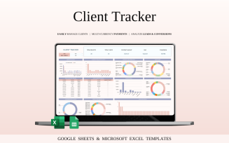 Client Tracker Spreadsheet Template in Excel and Google Sheets