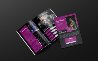 Conference Bifold Brochure Design Template