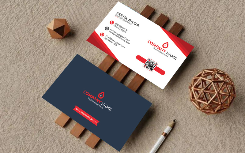 Corporate Business Card Template - Visiting Card Template - Creative Business Card Corporate Identity