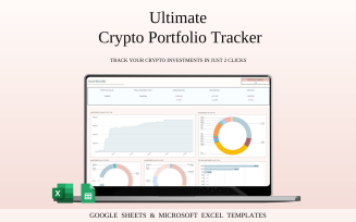 Cryptocurrency Investment Portfolio Tracker Spreadsheet for Excel and Google Sheets