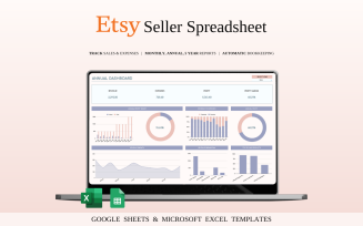 Etsy Seller Spreadsheet Template in Excel and Google Sheets
