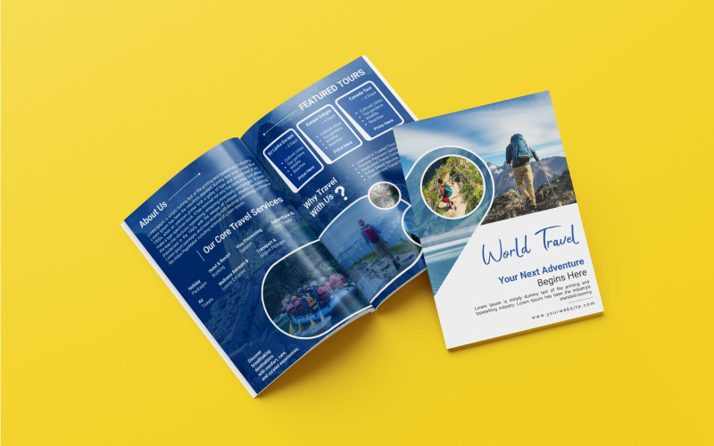 Holiday Travel and Tourism Brochure Template Corporate Identity