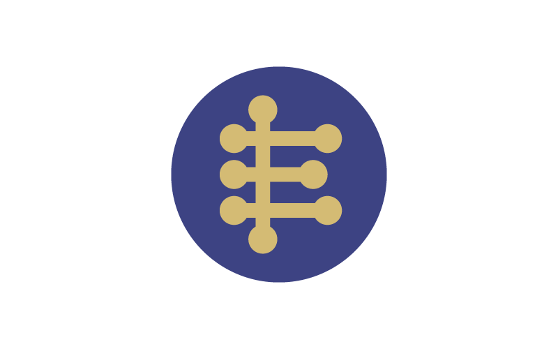 Letter E Electrical Circuit Logo Template