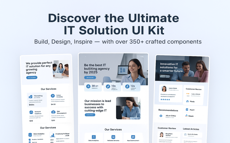 Next-Gen IT UI Kit for Agencies & Startups UI Element