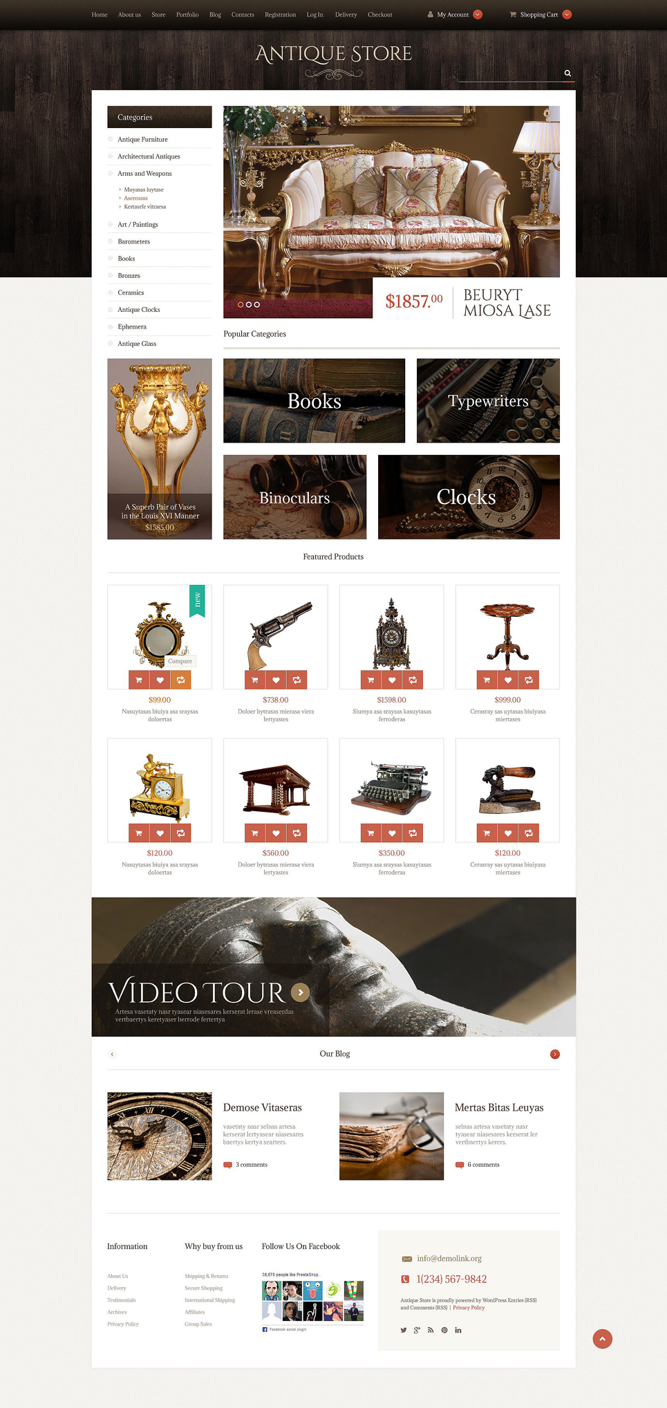 Antique Items WooCommerce Theme New Screenshots BIG