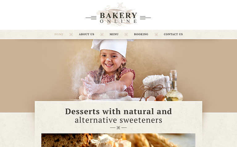 Bakery Responsive Website Theme Big Screenshot Bakery Responsive Website Template New Screenshots BIG