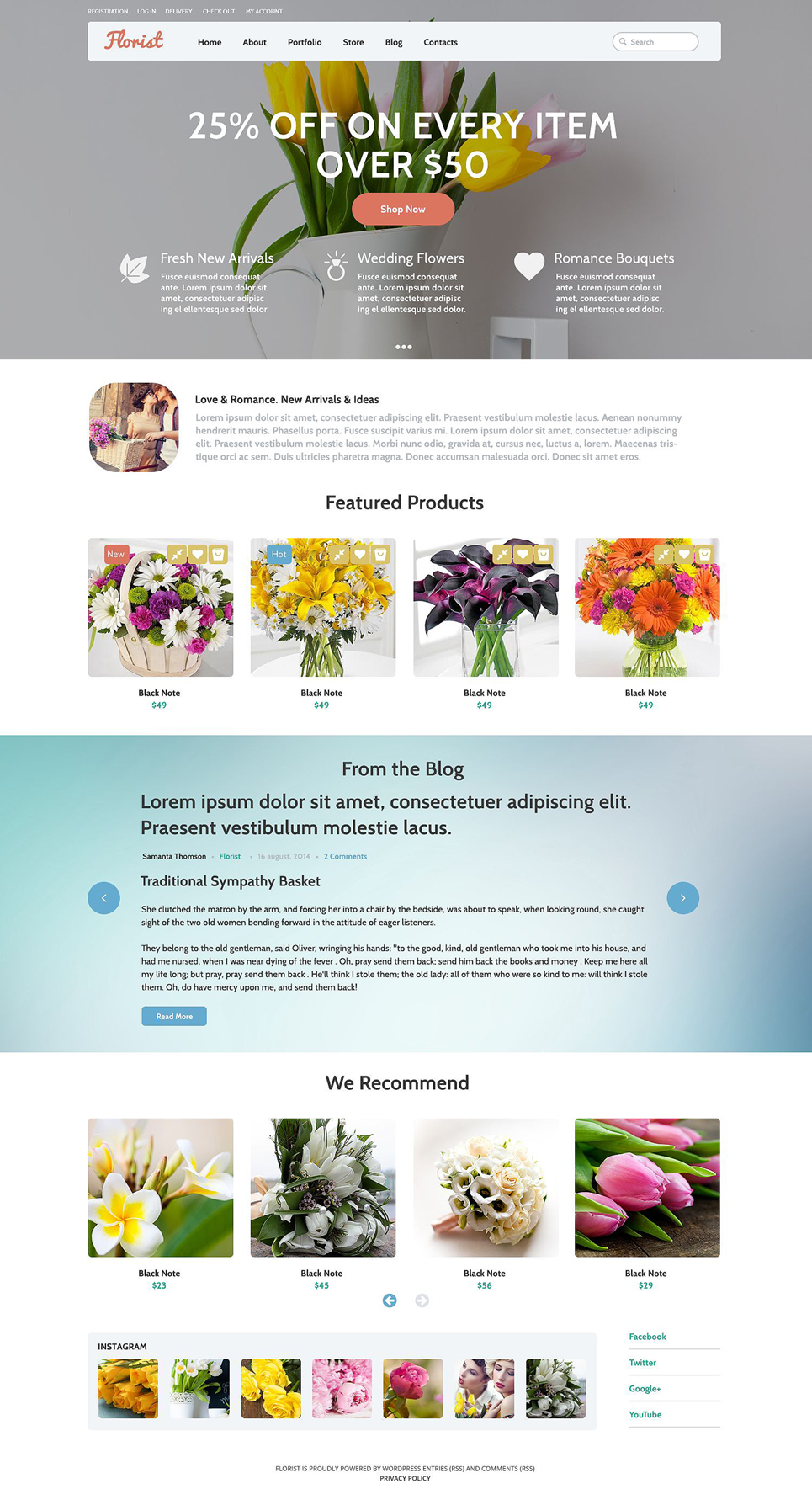 Flowers WooCommerce Theme New Screenshots BIG