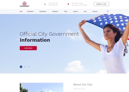Official City Government Multipage HTML template