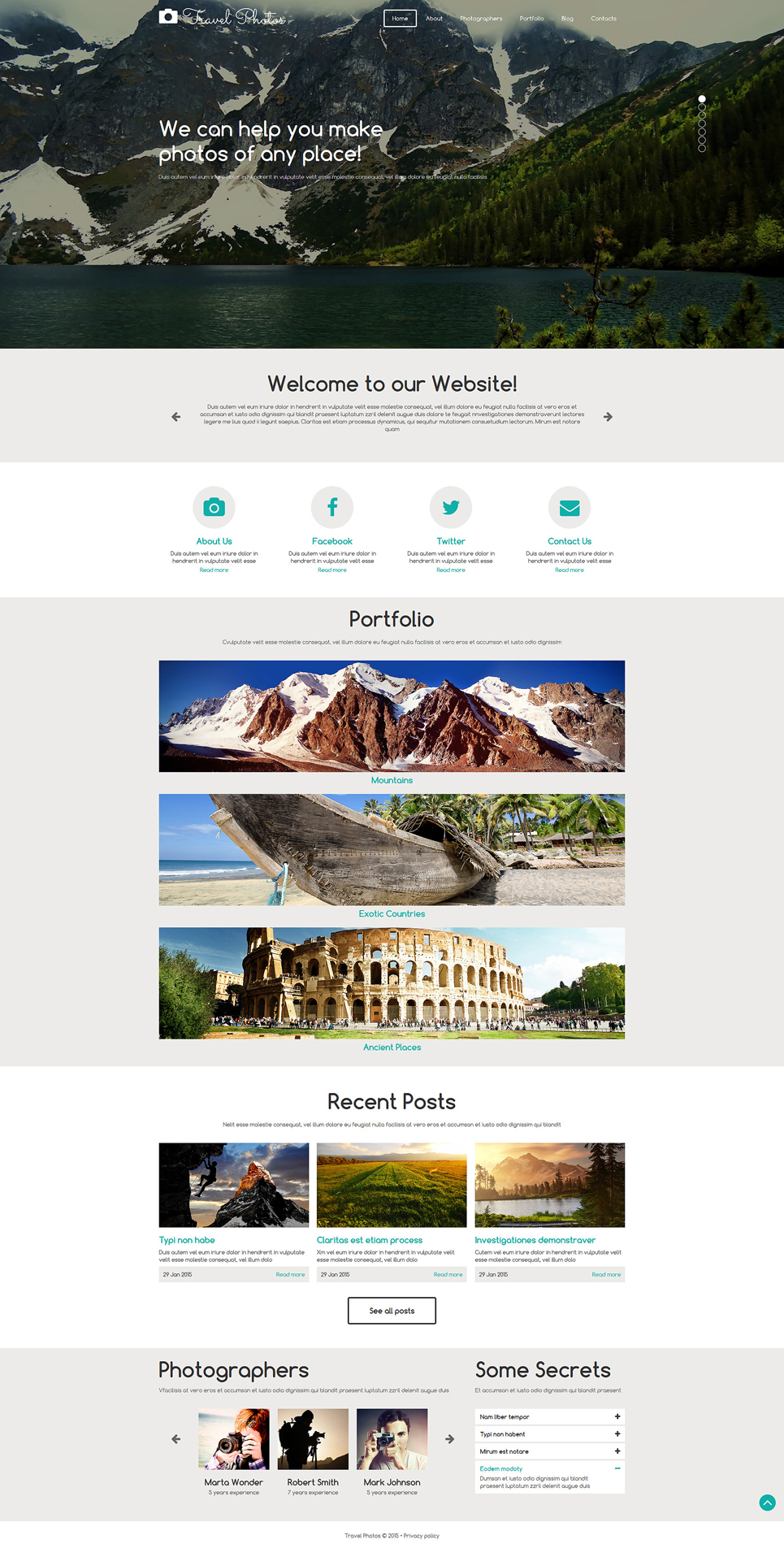 Photographer Portfolio Responsive Joomla Template New Screenshots BIG