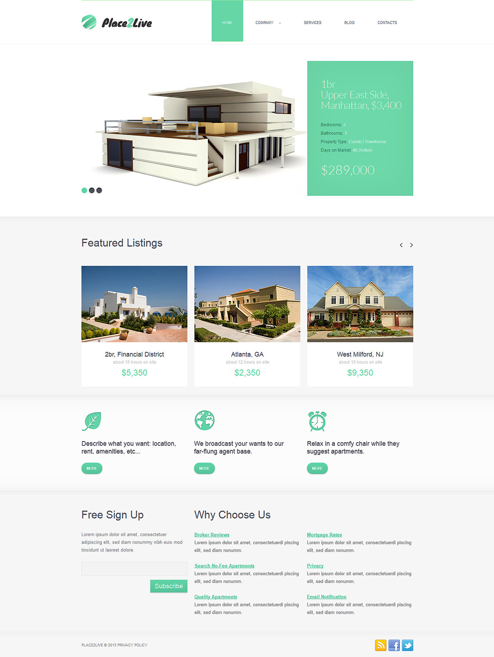 Real Estate Agency Joomla Template New Screenshots BIG