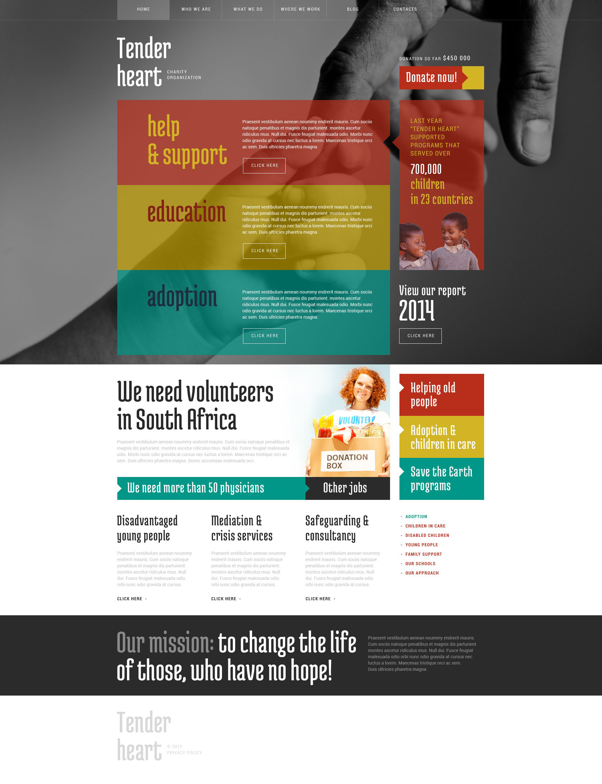 Tema De WordPress "Charity" #52947 - captura de pantalla
