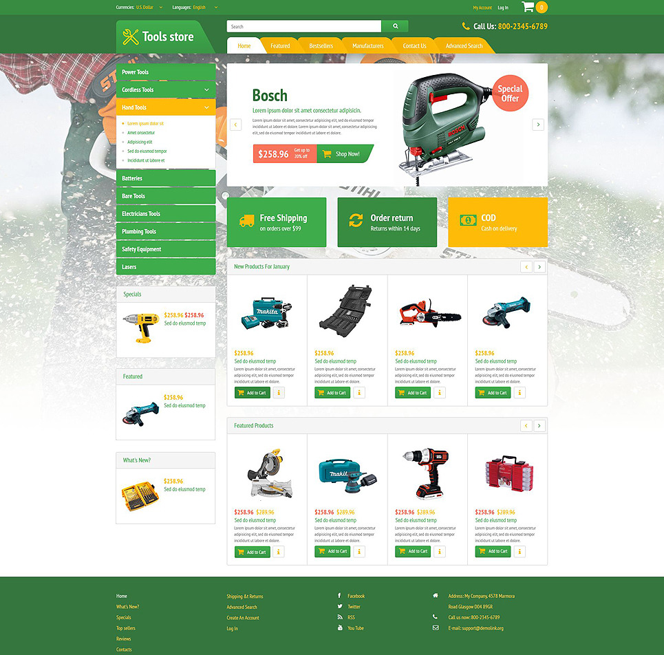 Wheels Tires Change osCommerce Template Big Screenshot Wheels Tires Change OsCommerce Template New Screenshots BIG
