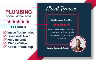 Creative Testimonial PSD Templates for Social Media Featuring Client Quotes and Reviews
