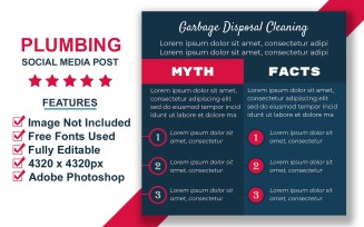 Myth vs Fact Social Media Post PSD Templates