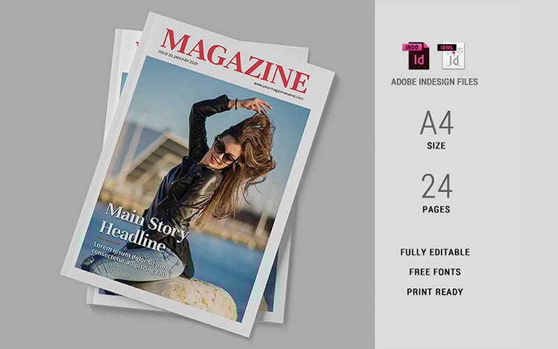Lifestyle Magazine Template indesign 19