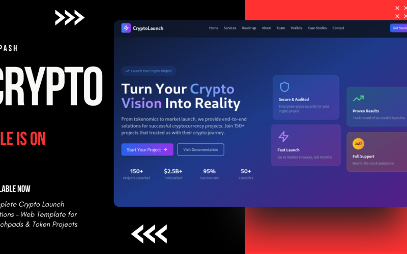 Complete Crypto – Web Template for Launchpads and Token Projects Landing Page Template
