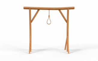 Gallow Object Lowpoly 3D Model