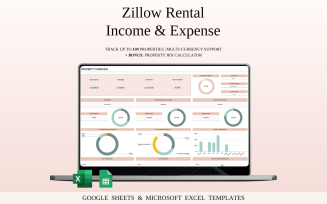 Zillow Property Tracker | Excel and Google Sheets for Hosts