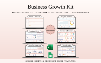 Business Growth Kit | Spreadsheet Templates Excel and Google Sheets