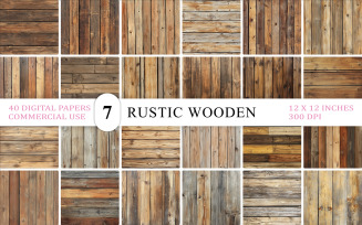 Farmhouse Rustic Wood Backgrounds | 40 Warm Brown Plank JPG Textures for Digital & Print