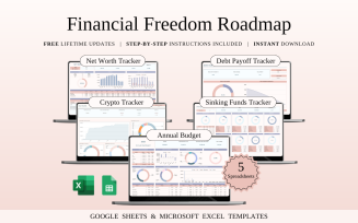 Financial Freedom Roadmap | Spreadsheet Templates Excel and Google Sheets