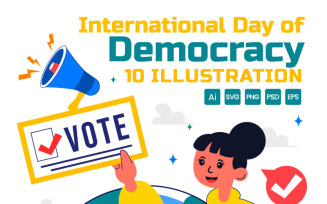 10 Day of Democracy Illustration