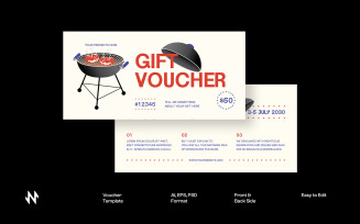 Modern 4th of July Voucher