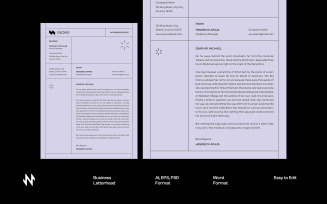 Modern Minimal Letterhead