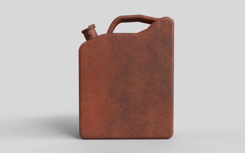 Realistic Gas Can Lowpoly 3D Model