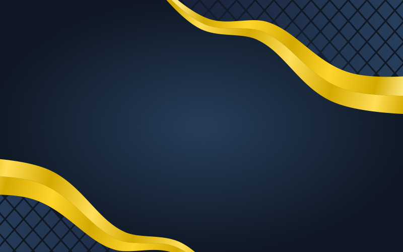 Dark Background With Golden Curves Design