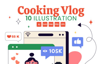 10 Cooking Vlog Illustration