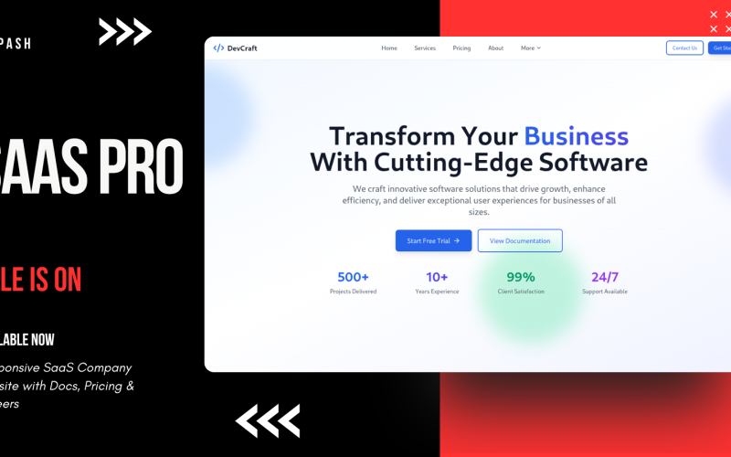 Software Company Landing Page - Careers, Blog ,Case Studies & job applications Landing Page Template