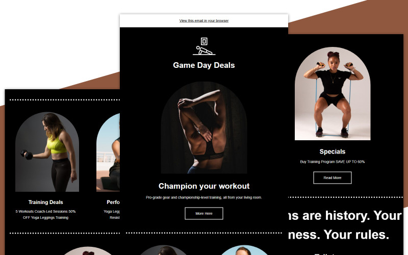 Yoga Mailchimp Email Template 011 Newsletter Template
