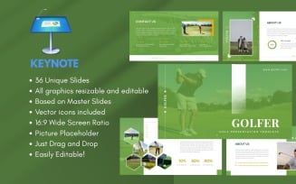GOLFER Golf Club Keynote Template