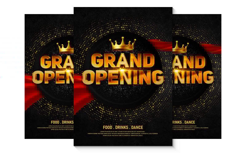 The Grand Opening Grand Poster Corporate Identity