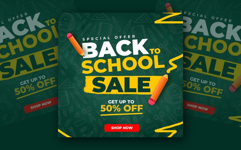 Class is Back Promo Social Media Template