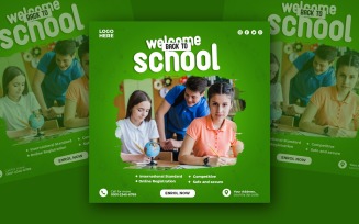 Clean Back to School Promo Template
