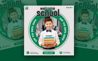 Creative School Campaign Social Media Template