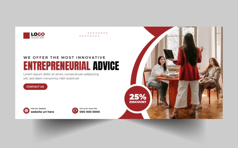 Entrepreneurial Advice service social media cover banner Social Media