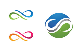 Infinity motion logo Design Vector icon illustration v1.1