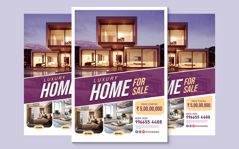 Modern Real Estate Flyer Creative Template Corporate Identity