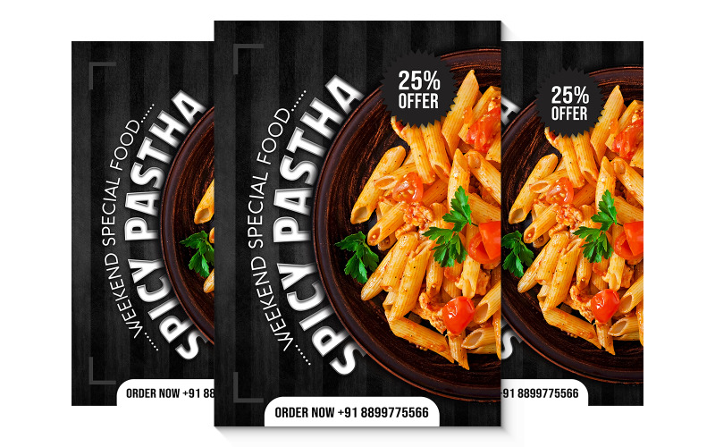 Restaurant Flyer Modern Design Corporate Identity