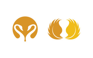 Swan Beauty Logo icon Template illustration design v.15