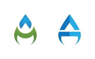 Water drop Plumbing Logo Template vector illustration v1.140