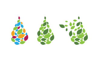 Water drop Plumbing Logo Template vector illustration v1.142