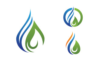 Water drop Plumbing Logo Template vector illustration v1.144