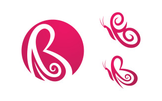 Butterfly Beauty Vector logo icon design template v.15