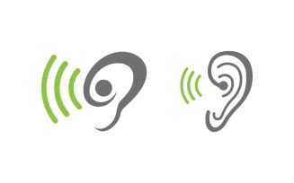 Hearing Healthy illustration Template vector icon design v1.3