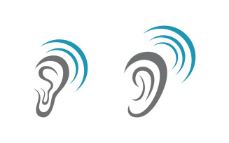 Hearing Healthy illustration Template vector icon design v1.5