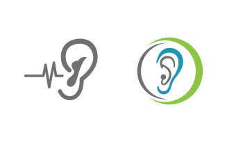 Hearing Healthy illustration Template vector icon design v1.6